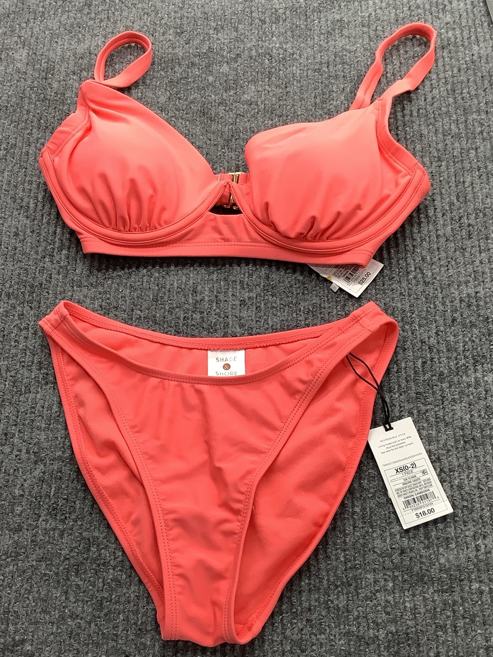 Target Coral Pink Underwire Bikini Top